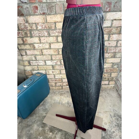 Pants corduroy pleat front brown red green NWT - Picture 8 of 9